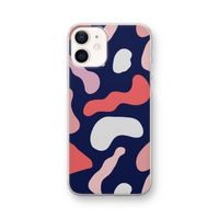 Memphis Shapes Pink: iPhone 12 Transparant Hoesje