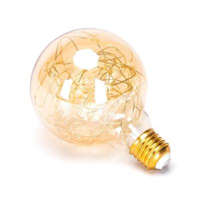 LED E27-G95 Lamp met koperdraad - 1,2 Watt - 2500K
