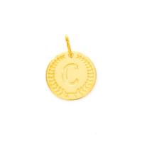 Imotionals Ronde Kettinghanger Letter C Goud