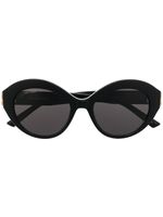 Balenciaga Eyewear lunettes de soleil Dynasty à monture ovale - Noir