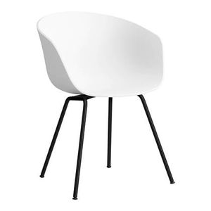 HAY About a Chair AAC26 Stoel - Black Steel - White