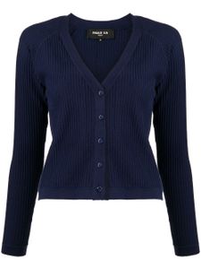 Paule Ka cardigan en maille à col v - Bleu