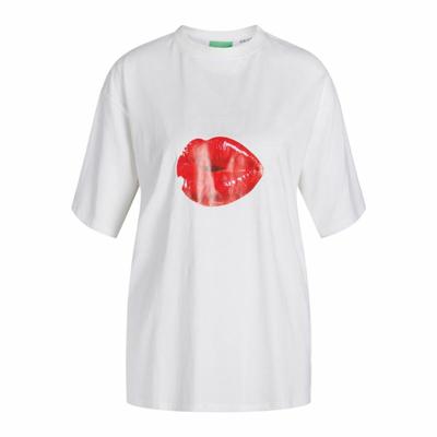 T-Shirt met Korte Mouwen voor kinderen Jack & Jones Jxkora Loose Wit - Maat: M