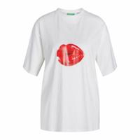 T-Shirt met Korte Mouwen voor kinderen Jack & Jones Jxkora Loose Wit - Maat: M