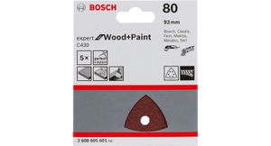 Bosch Accessoires Schuurblad 93mm, 25 stuks korrel 120 - 2608605602