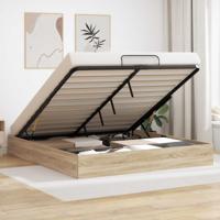 Ottoman Bedframe Sonoma Eiken 193 x 120 x 25 cm Spaanplaat