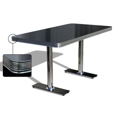 Bel Air Diner Tafel TO-25W Blackstone