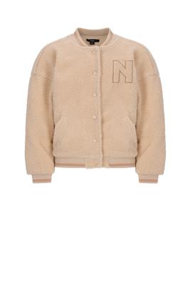 NoBell winter teddy varsity jas meisjes - wit - Darsy