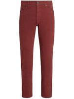 Zegna jean Roccia à coupe droite - Rouge