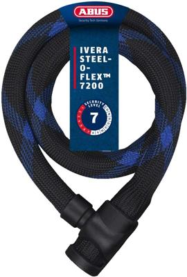 Abus ivera steel-o-flex 7200/110 - zwart - 110cm - pantser kabelslot