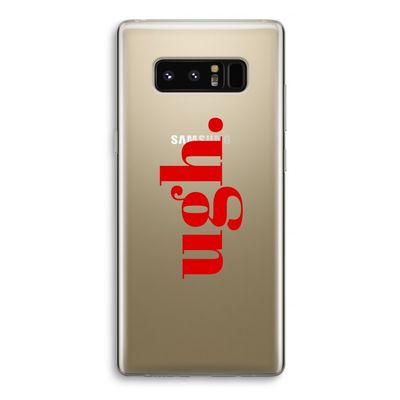 Ugh: Samsung Galaxy Note 8 Transparant Hoesje
