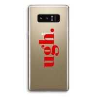 Ugh: Samsung Galaxy Note 8 Transparant Hoesje