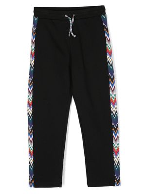 Missoni Kids Trainingsbroek met logoprint - Zwart