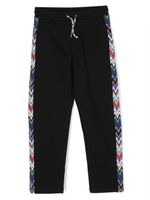 Missoni Kids Trainingsbroek met logoprint - Zwart - thumbnail