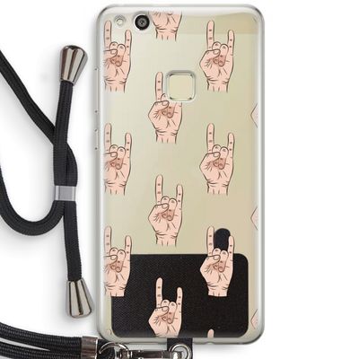 Rock: Huawei Ascend P10 Lite Transparant Hoesje met koord