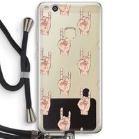 Rock: Huawei Ascend P10 Lite Transparant Hoesje met koord