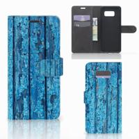 Samsung Galaxy S8 Plus | Book Style Case | Wood Blue