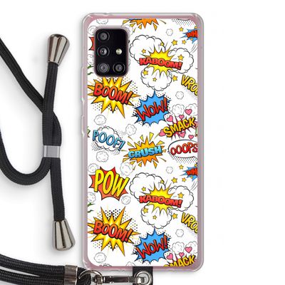 Pow Smack: Samsung Galaxy A51 5G Transparant Hoesje met koord