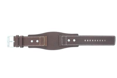 Horlogeband Fossil AM3695 Onderliggend Leder Bruin 24mm