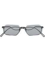 Emporio Armani lunettes de soleil à monture géométrique - Noir