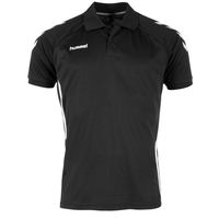 hummel Authentic Polo Zwart - thumbnail