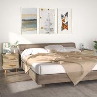 Nachtkastjes 2 st 40x35x47,5 cm sonoma eikenkleurig