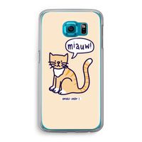 Miauw: Samsung Galaxy S6 Transparant Hoesje