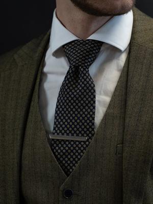 Zijden Stropdas | Blauw/geel/wit | Elegante Stropdas Voor Mannen | Peaky Blinders Zijden Stropdas | Blauw/geel/wit | Elegante Stropdas Voor Mannen | Peaky Blinders