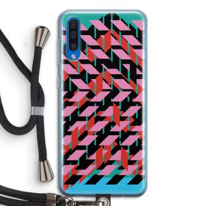 Skew Blush 2: Samsung Galaxy A50 Transparant Hoesje met koord