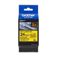 Brother TZESL651 Labeltape zelflaminerend Tapekleur: Geel Tekstkleur: Zwart 24 mm 8 m - thumbnail