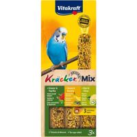 VITAKRAFT Kräcker Mix Banana, kiwi, pepper - lekkernijen voor grasparkiet - 3 st.