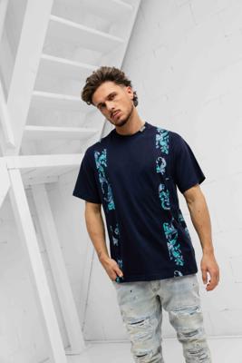 Versace Jeans Couture Barocco Outline T-Shirt Heren Donkerblauw - Maat M - Kleur: Donkerblauw | Soccerfanshop
