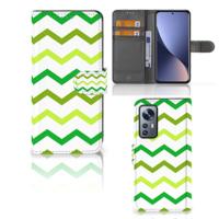 Xiaomi 12 | 12X | Telefoon Hoesje | Zigzag Groen