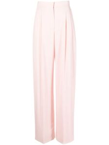 Alexander McQueen pantalon de tailleur à plis - Rose