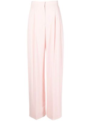 Alexander McQueen pantalon de tailleur à plis - Rose