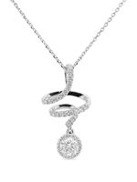 HYT Jewelry collier en or blanc 18ct à pendentif pavé de diamants - Argent