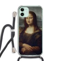 Mona Lisa: iPhone 11 Transparant Hoesje met koord