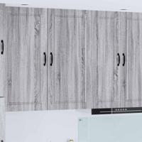 Keukenkast met plank Grijs Sonoma 50 x 31 x 100 cm Bewerkt hout