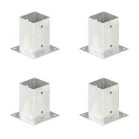 VidaXL Paalankers 4 st 91 mm gegalvaniseerd metaal