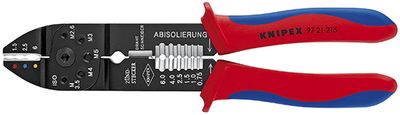 Knipex Krimptang gebruineerd met meer-componentengrepen 230 mm - 9721215