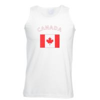 Mouwloos t-shirt met Canadese vlag 2XL  -