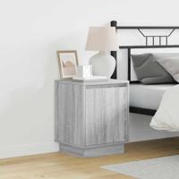 Nachtkastje met 2 pcs Grijs 39 x 34.5 x 50 cm Bewerkt hout
