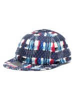 CHANEL Pre-Owned casquette en tweed à logo appliqué (années 2000) - Multicolore