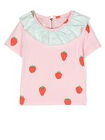 WAUW CAPOW by BANGBANG Ida Strawberry t-shirt baby - Rose - thumbnail