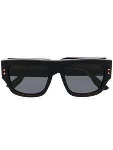 Gucci Eyewear lunettes de soleil carrées à clous - Noir