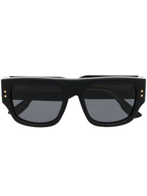 Gucci Eyewear lunettes de soleil carrées à clou - Noir