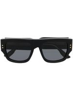 Gucci Eyewear lunettes de soleil carrées à clou - Noir