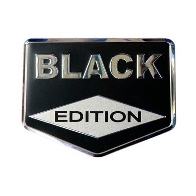 Aluminium Embleem/Logo - BLACK EDITION - 8x6,2cm AV233325