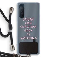 Christian Grey: Sony Xperia 5 II Transparant Hoesje met koord