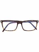 TOM FORD Eyewear lunettes de vue FT5802B à monture rectangulaire - Marron - thumbnail